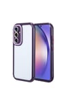 Galaxy A54 Kılıf Kamera Korumalı Renkli Kenar ve Çerçeve Tasarımlı NVTH Vitamin Kapak-Derin Mor