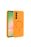 Galaxy A56 Kılıf M-safe Şarj Özellikli NVTH Meta Kapak - Turuncu