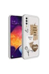 Galaxy A70 Kılıf Kamera Korumalı Baskılı Arka Yüzey NVTH Klas Kapak - Beyaz