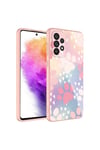 Galaxy A73 Kılıf Kamera Korumalı Desenli Sert Silikon NVTH Epoksi Kapak - NO4