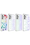 Galaxy A73 Kılıf NVTH M-Blue Desenli Kapak - Cow No2