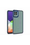 Galaxy M22 Kılıf NVTH Flora Kapak - Mavi