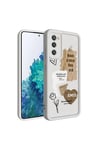 Galaxy S20 FE Kılıf Kamera Korumalı Baskılı Arka Yüzey NVTH Klas Kapak - Açık Kahve
