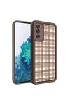 Galaxy S20 FE Kılıf Kamera Korumalı Baskılı Arka Yüzey NVTH Klas Kapak - Koyu Kahve