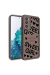 Galaxy S20 FE Kılıf Kamera Korumalı Baskılı Arka Yüzey NVTH Klas Kapak - Açık Kahve