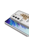 Galaxy S21 FE Kılıf Kamera Korumalı Baskılı Arka Yüzey NVTH Klas Kapak - Açık Kahve