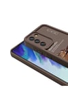 Galaxy S21 FE Kılıf Kamera Korumalı Baskılı Arka Yüzey NVTH Klas Kapak - Koyu Kahve