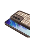 Galaxy S21 FE Kılıf Kamera Korumalı Baskılı Arka Yüzey NVTH Klas Kapak - Koyu Kahve