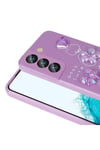 Galaxy S21 FE Uyumlu Kabartma Figürlü Parlak NVTH Toys Silikon Kılıf-Pembe