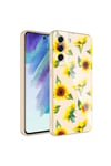 Galaxy S21 FE Uyumlu Kamera Korumalı Desenli Sert Silikon NVTH Epoksi Kılıf-NO2