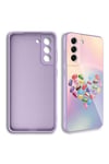 Galaxy S21 FE Uyumlu Kamera Korumalı Desenli Sert Silikon NVTH Epoksi Kılıf-NO7