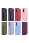 Galaxy S21 FE Uyumlu NVTH Qstand Kılıf-Kırmızı