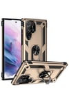 Galaxy S22 Ultra Uyumlu NVTH Vega Kılıf-Gold