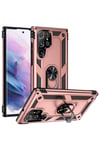 Galaxy S22 Ultra Uyumlu NVTH Vega Kılıf-Rose Gold