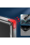 Galaxy S22 Ultra Uyumlu Standlı Şeffaf Silikon NVTH L-Stand Kılıf-Renksiz