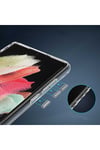 Galaxy S22 Ultra Uyumlu Standlı Şeffaf Silikon NVTH L-Stand Kılıf-Renksiz