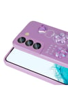 Galaxy S22 Uyumlu Kabartma Figürlü Parlak NVTH Toys Silikon Kılıf-Mor