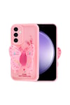 Galaxy S23 FE Kılıf Kamera Korumalı Figür Tasarımlı NVTH Kapya Kapak-Pembe Açık