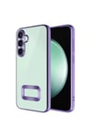 Galaxy S23 FE Kılıf Kamera Korumalı Logo Gösteren NVTH Omega Kapak - Rose Gold