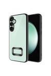 Galaxy S23 FE Uyumlu Kamera Korumalı Logo Gösteren NVTH Omega Kılıf-Siyah