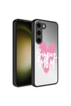 Galaxy S23 Plus Uyumlu Aynalı Desenli Kamera Korumalı Parlak NVTH Mirror Kılıf-Süper Anne