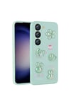 Galaxy S23 Uyumlu Kabartma Figürlü Parlak NVTH Toys Silikon Kılıf-Açık Yeşil