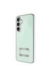 Galaxy S24 FE Kılıf Kamera Korumalı Logo Gösteren NVTH Omega Kapak - Gümüş