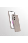 Galaxy S24 FE Kılıf M-safe Şarj Özellikli Standlı NVTH Samara Kapak - Titanyum-Gri