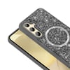 Galaxy S24 FE Kılıf Pırlanta Tasarımlı Magsafe Şarj Özellikli NVTH Mozaik Silikon Kapak - Desert Tit