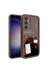 Galaxy S24 Kılıf Kamera Korumalı Baskılı Arka Yüzey NVTH Klas Kapak - Beyaz