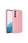 Galaxy S24 Kılıf Kamera Korumalı Simli Lüks NVTH Koton Kapak - Pembe