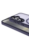 Galaxy S24 Kılıf Magsafe Şarj Özellikli Mat Arka Yüzey NVTH Sio Kapak-Siyah