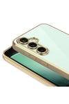 Galaxy S24 Plus Kılıf Kamera Korumalı Logo Gösteren NVTH Omega Kapak - Derin Mor