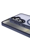 Galaxy S24 Plus Kılıf Magsafe Şarj Özellikli Mat Arka Yüzey NVTH Sio Kapak-Koyu Mor