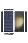 Galaxy S24 Ultra Kılıf Esnek TPU Oyuklu Arka Yüzey Tasarımlı NVTH Etnik Silikon Kapak - Kırmızı