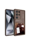 Galaxy S24 Ultra Kılıf Kamera Korumalı Baskılı Arka Yüzey NVTH Klas Kapak - Siyah