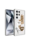 Galaxy S24 Ultra Kılıf Kamera Korumalı Baskılı Arka Yüzey NVTH Klas Kapak - Siyah