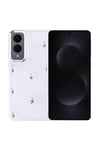 Galaxy S25 Edge Kılıf Airbag Tasarımlı Simli Şeffaf NVTH Kutup Kapak - Lale