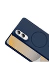 Galaxy S25 Edge Kılıf M-safe Şarj Özellikli NVTH Ruby Sert Kapak - Mürdüm