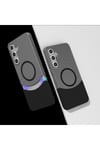 Galaxy S25 Plus Kılıf M-Safe Şarj Özellikli Mıknatıslı NVTH Duble Kapak - Lacivert