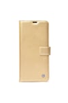 Galaxy S25 Ultra Kılıf NVTH Kar Deluxe Kapaklı Kılıf - Gold