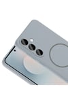 Galaxy S26 Kılıf M-safe Şarj Özellikli NVTH Meta Kapak - Titanyum-Gri