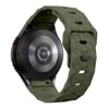 Galaxy Watch 6 44mm NVTH KRD-116 20mm Futbol Desenli Spor Tasarımlı Silikon Kordon-Gri-Yeşil