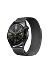 Galaxy Watch Active 2 44mm NVTH Band-12 20mm Metal Hasır Kordon-Siyah