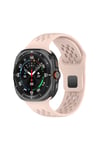 Galaxy Watch Ultra 47mm NVTH KRD-119 Delikli Tasarım Silikon Kordon-Pembe