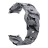 Galaxy Waych 5 44mm NVTH KRD-116 20mm Futbol Desenli Spor Tasarımlı Silikon Kordon-Siyah-Gri