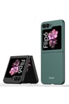 Galaxy Z Flip 6 Kılıf NVTH Sert Kıpta Kapak-Koyu Yeşil