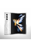 Galaxy Z Fold 6 Kılıf Magsafe Şarj Özellikli Parlayan Simli Saydam Renkli NVTH Allstar Kapak-Mor