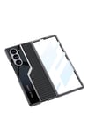 Galaxy Z Fold 6 Kılıf Ultra İnce Kamera Korumalı PC + Karbon Fiber Tasarımlı Arka Yüzey NVTH Kıpta P