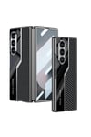 Galaxy Z Fold 6 Kılıf Ultra İnce Kamera Korumalı PC + Karbon Fiber Tasarımlı Arka Yüzey NVTH Kıpta P